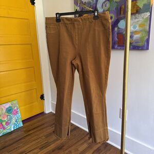 Tru Luxe Pants Womens 12 Brown Stretch Slim Pull On Jeggings Casual Comfort